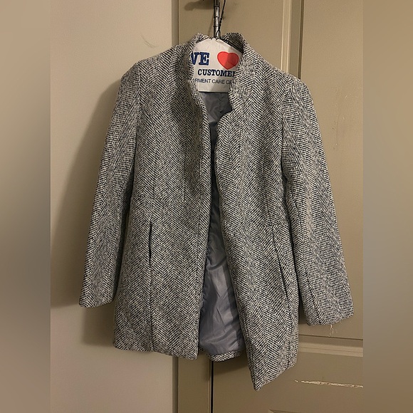 SHEIN Jackets & Blazers - Wool White Gray Blazer